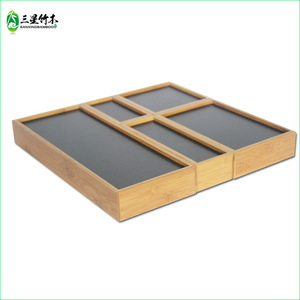 Bamboo detachable folding <b>storage</b> <b>box</b>, creative drawer organizer, <b>kitchen</b> cutlery <b>box</b>, wholesale available. - Product Image 1