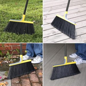 Escoba Resistente para Hogar, Garaje, Cocina, Oficina, Patio, Vestíbulo, Césped y Concreto, con Mango Largo de 58 Pulgadas y Ángulo Ajustable - Product Image 5