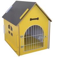 Waterdichte houten binnen- en buitenhuisdierenverblijf, kooi, schuilplaats, huis, Ys Wood Fashion solide honden- en kattenhuis, slaapruimte, woonkamer