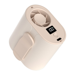 Portable Waist Mounted <b>Fan</b> Digital Display <b>USB</b> Rechargeable 6-8 Hours Battery Life Wearable <b>Mini</b> <b>Fan</b> For Outdoor Use - Product Image 1