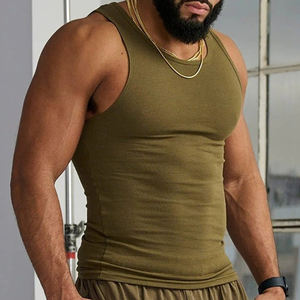 Chaleco Deportivo para Hombre, de Alta Elasticidad, Spandex/Poliéster, Transpirable, Sin Mangas, Corte en I, Talla Grande - Product Image 3