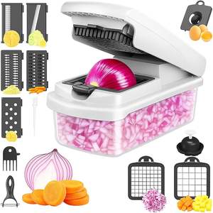 Oferta Especial: Cortador de Verduras Manual Multifuncional 15 en 1, Picador de Alimentos, Picador de Cebolla, Mandolina, Rebanador de Frutas y Rallador de Cocina - Product Image 1