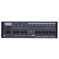 MJ-1204 99 effets sonores 12 canaux 3U Console de mixage audio de scène en métal à montage en rack avec préamplificateur de microphone