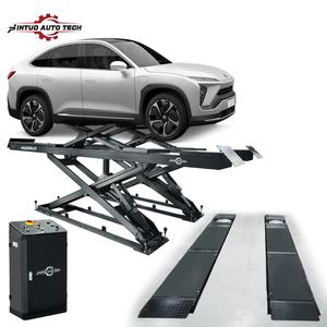 Jintuo diskon besar gunting kendaraan hidrolik listrik bawah tanah gunting angkat mobil Platform pengangkat mobil portabel <span class=keywords><strong>Lift</strong></span> <span class=keywords><strong>Hoist</strong></span> untuk roda selaras - Product Image 1