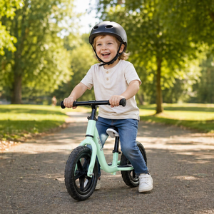 Vélo d'équilibre pour enfant réglable en hauteur, en acier au carbone de 12 pouces, stable, sûr et confortable pour la pose des pieds - Product Image 5