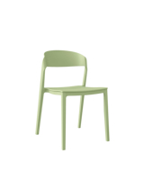 Chaise empilable en plastique imperméable pour jardin extérieur