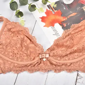 Servicio de primera clase de diseño único encaje Floral Bralette Sexy adulto sujetador