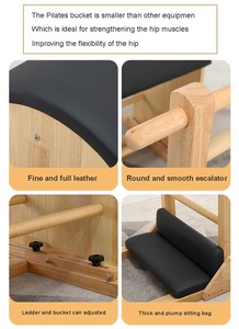 Equipo <span class=keywords><strong>de</strong></span> Yoga y Pilates: Reformer <span class=keywords><strong>de</strong></span> Madera <span class=keywords><strong>de</strong></span> <span class=keywords><strong>Roble</strong></span> Equilibrado, Escalera y Barril <span class=keywords><strong>de</strong></span> Pilates <span class=keywords><strong>de</strong></span> Madera <span class=keywords><strong>de</strong></span> <span class=keywords><strong>Roble</strong></span> - Product Image 3