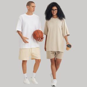 Camiseta Personalizable de Punto Sólido, Cuello Redondo, Transpirable, Estilo Urbano, 240GSM, 100% Algodón, Talla Grande para Hombre - Product Image 2