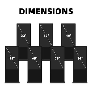 Quiosco de video de publicidad digital para interiores Pantalla de consulta de tótem <span class=keywords><strong>LCD</strong></span> vertical Pantalla de publicidad interactiva - Product Image 5