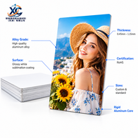 Süblimasyon Alüminyum Levha 0.45mm-1.15mm Kalınlık RoHS Sertifikalı A3 A4 A5 HD Beyaz Kaplamalı Fotoğraf Paneli Boşlukları Fabrikadan Doğrudan