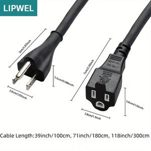 14/3 16/3 18/3 Gauge tugas berat, 3 Prong 13A 1625W ETL terdaftar untuk taman dan rumah tahan air luar ruangan kabel ekstensi - Product Image 2
