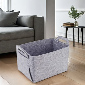 Cesta de Almacenamiento Plegable de Fieltro Ecológica, Organizador Rectangular Multifuncional, Artículos para Bebés, Regalos para Niños, Juguetes, Estilo Colorido - Product Image 6