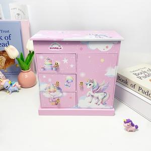 Caja Musical Giratoria Estilo Guardarropa Vintage de Papel Ecológico con Canción Personalizada, Organizador de Joyas para Dormitorio, ¡Gran Venta! - Product Image 3