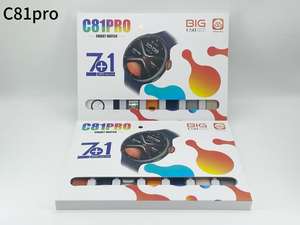 ساعة ذكية C81 PRO مع شاشة كبيرة مقاومة للماء IP65 مع موسيقى مدمجة واتصال بلوتوث و7 أحزمة متعددة للرياضة - Product Image 6