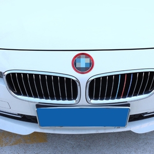2 unids/set de pegatina de anillo de decoración de aleación, decoración de anillo de logotipo delantero de coche, anillo de emblema de capó embellecedor de cubierta trasera para <span class=keywords><strong>BMW</strong></span> serie 3/5 - Product Image 6