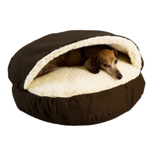 IVYPET Großhandel superweich bequem rund Hund&Katze Höhlenbett mit Kapuzenbezug - Product Image 5