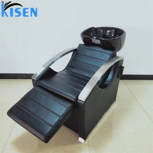 Sillón de Peluquería Kisen de Lujo, Ajustable, de Cuero PU, con Masaje y Reclinación Eléctrica, para Uso Comercial en Salones de Belleza - Product Image 2