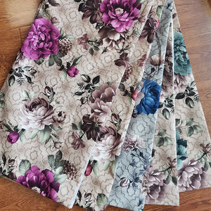 Nhà Máy Cung Cấp Chất Lượng Tốt Nhất 100% Polyester Nhiều Màu Sofa Nhà Dệt May May Vải Nhung In - Product Image 4