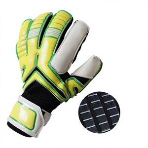 Guantes de Portero Unisex de PU con Dedos Completos, Amarillo, Verde, Negro, Palma Antideslizante, Correa de Muñeca Ajustable, Protección Transpirable para los Dedos - Product Image 4