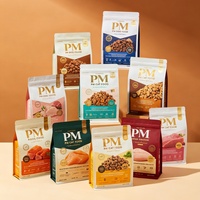 Sachet de nourriture pour animaux de compagnie à fond plat pour présentoir, personnalisé, de qualité alimentaire, haute barrière, résistant à l'humidité, robuste, écologique, recyclable, 2 kg