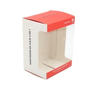Caja de Embalaje para Cargador de Coche y Hogar, Adaptador de Viaje con Doble USB, Cajas de Papel con Forro de Esponja, Laminación Mate, Reciclable, Juguetes para Niños y Mascotas