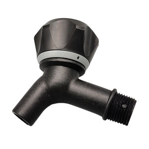 Grifo de Diafragma Negro DN15 para Lavabo, Inodoro, Plástico ABS, Grifos y Llaves para Obras de Construcción - Product Image 4