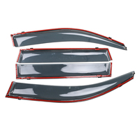 Accessoires de voiture Visière de fenêtre d'injection Pare-soleil pare-pluie Déflecteur de vent latéral Visière de porte pour Toyota PRADO 2010-