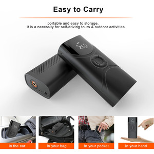 Nouvelle pompe à air numérique sans fil rechargeable pour vélo, batterie portable, mini <span class=keywords><strong>compresseur</strong></span> de gonflage de pneus de voiture sans fil - Product Image 4