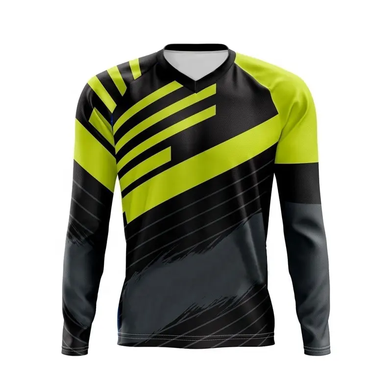 Bán Buôn Thăng hoa Đi Xe Đạp Đua Jersey Xe Máy Jersey Dirt Xe Đạp Áo Sơ Mi Thoáng Khí Dài Tay Áo Xuống Dốc Motocross Jersey