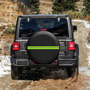 Funda Universal para Neumáticos de Repuesto, 73.5CM 81CM, Impermeable, con Banda Reflectante, para Autos y Autocaravanas, Estilo Deportivo - Product Image 1