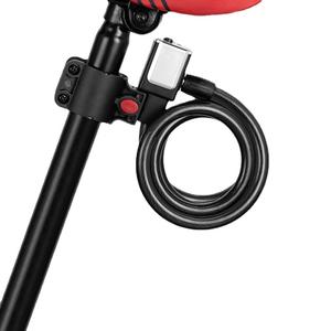 ล็อคจักรยาน 120 ซม. สายเหล็กหนาป้องกันการโจรกรรมอุปกรณ์เสริมจักรยานอเนกประสงค์ทนทานโลหะผสมสังกะสีควบคุมด้วยมือ - Product Image 1