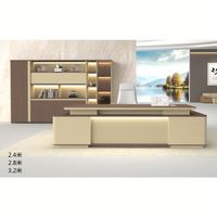 Bureau d'ordinateur moderne en bois, table de bureau, mobilier de direction pour bureau à domicile, bureau d'appartement