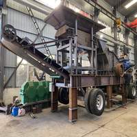 Concasseur mobile sur roues YDPZ300-2160 pour le recyclage des déchets de carrière et de déchets de chantier