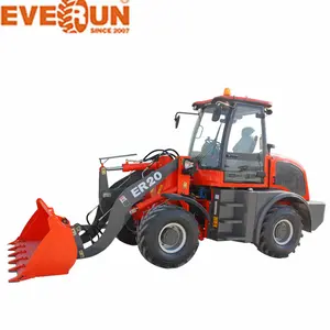 China EVERUN ER20 cargadora de ruedas de alta calidad 2.0Ton tractor agrícola cargadora de ruedas agrícola