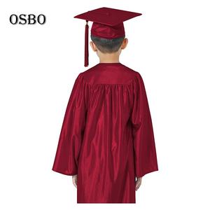 2025 Venta al por mayor barato granate brillante académico graduación bata Bata y gorra - Product Image 4