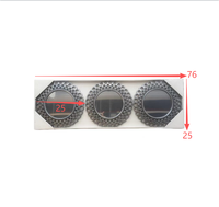 Ensemble de 3 miroirs muraux en plastique de luxe à motifs creux, style Art Déco, rétro, pour la décoration murale des appartements, des hôtels et des fermes