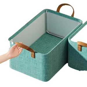 Boîte de rangement moderne en tissu avec cadre en acier Design pliable pour organiser les vêtements Pantalons Sous-vêtements - Product Image 2