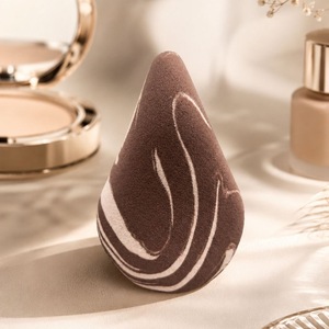 Éponge de maquillage en polyuréthane hydrophile, couleurs mélangées, sans latex, écologique, douce, grande taille, logo personnalisé, éponges de maquillage pour estomper le fond de teint - Product Image 1