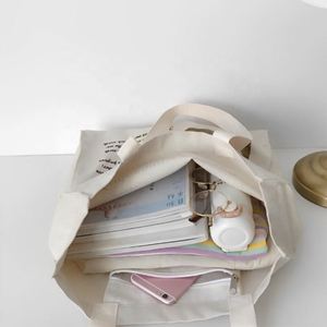 Custom Print Lightweight Blank Cloth <b>Bags</b> Reusable Canvas <b>Tote</b> <b>Bags</b> for Grocery Shopping Weekender <b>Bag</b> - Product Image 4