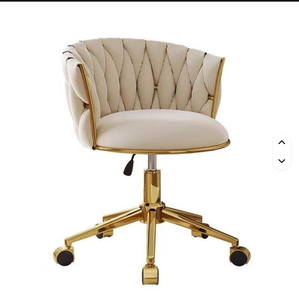 Fauteuil de luxe doré avec accents, design moderne et populaire, idéal pour la maison, le bureau, la loisirs, la salle de maquillage, la chambre à coucher, la salle de dressing et le salon. - Product Image 4
