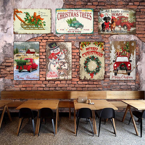 Panneaux métalliques personnalisés, impression UV, <span class=keywords><strong>plaque</strong></span> métallique pour thème de festival, décoration de la maison, panneaux rustiques personnalisés, grands panneaux métalliques <span class=keywords><strong>vintage</strong></span>, artisanat - Product Image 5