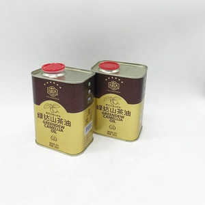 Vente en gros de boîtes en fer blanc rectangulaires personnalisées vides de 500 ml pour huile d'olive, emballage métallique pour huile de cuisson, utilisation industrielle alimentaire - Product Image 2