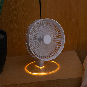 Wholesale Ultra-thin Silent DC 5v Table <strong>Fan</strong> <strong>USB</strong> Rechargeable Mini <strong>USB</strong> <strong>Fan</strong> Desk With <strong>LED</strong> Breathing Light - Product Image 6