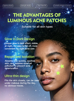 Patchs anti-acné hydrocolloïdes de qualité médicale qui brillent dans le noir avec acide salicylique et huile d'arbre à thé – Prix usine