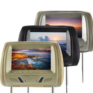 Moniteur d'appuie-tête de voiture 7 pouces 1080P HD avec lecteur multimédia intégré Android/iOS pour passagers arrière - Product Image 4