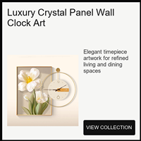 Jam Dinding Panel Seni Resin Besi Modern dengan Penunjuk Waktu Bundar untuk Ruang Tamu, Pintu Masuk, Kantor, Hotel, Pajangan Interior