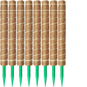 Poteau en <span class=keywords><strong>fibre</strong></span> <span class=keywords><strong>de</strong></span> coco flexible et écologique avec poignée en PVC, grande taille, 48 pouces, brun naturel, pour Monstera et plantes d'intérieur - Product Image 6