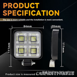 ไฟส่องสว่างแบบ LED รุ่น Qidewin Mini Square 29 หลอด 12V สำหรับมอเตอร์ไซค์ จักรยานยนต์ รถยนต์ และรถออฟโรด - Product Image 3