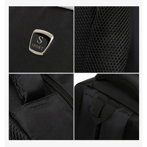 Men's <b>Waterproof</b> <b>Backpack</b> Large Capacity 36-55L Business Travel Laptop Bag Solid Color Blue - Product Image 4